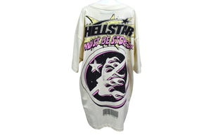 未使用 HELLSTAR ヘルスター Breaking News Tシャツ ホワイト系 ブレイキング ニュース プリント 833415FD サイズXL 中古 4c076159 
