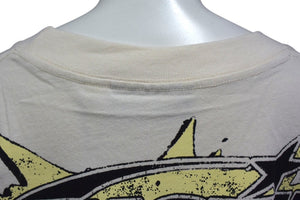 未使用 HELLSTAR ヘルスター Breaking News Tシャツ ホワイト系 ブレイキング ニュース プリント 833415FD サイズXL 中古 4c076159 