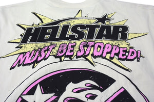 未使用 HELLSTAR ヘルスター Breaking News Tシャツ ホワイト系 ブレイキング ニュース プリント 833415FD サイズXL 中古 4c076159 