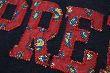 Load image into Gallery viewer, Supreme シュプリーム 長袖Ｔシャツ 刺繍 ペイズリー柄 レタリングロゴ ネイビー コットン サイズM 美品 中古 4c076166