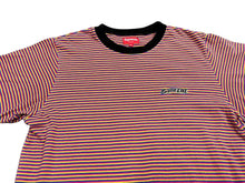 画像をギャラリービューアに読み込む, Supreme シュプリーム 16ss マルチボーダー半袖Ｔシャツ ピンク イエロー ブルー コットン サイズM 美品 中古 4c076167 