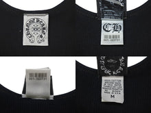 Load image into Gallery viewer, CHROME HEARTS クロムハーツ タンクトップ サイズM CHプラス FUCK YOU プリント ブラック ホワイト コットン 美品 中古 4c076173