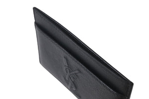 極美品 YVES SAINT LAURENT イヴサンローラン カードケース パス GRZ568986Y YSL レザーロゴ ブラック 中古 4c076183 