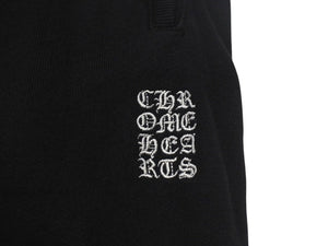 CHROME HEARTS クロムハーツ YNOT ワイノット ロゴ刺繍 スウェットパンツ アメリカ製 コットン ブラック サイズL 美品 中古 4c076184