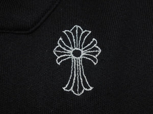 CHROME HEARTS クロムハーツ YNOT ワイノット ロゴ刺繍 スウェットパンツ アメリカ製 コットン ブラック サイズL 美品 中古 4c076184