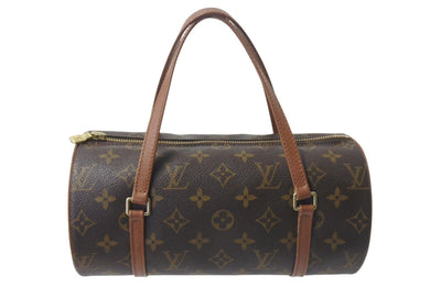 LOUIS VUITTON ルイヴィトン パピヨン26 ハンドバッグ M51366 モノグラム ブラウン ゴールド金具 美品 中古 4c076211
