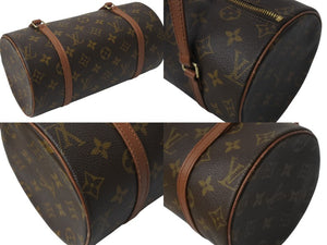 LOUIS VUITTON ルイヴィトン パピヨン26 ハンドバッグ M51366 モノグラム ブラウン ゴールド金具 美品 中古 4c076211