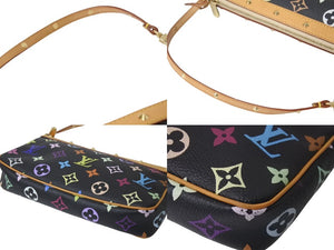 極美品 LOUISVUITTON ルイヴィトン ポシェット アクセソワール アクセサリーポーチ M92648 モノグラム マルチカラー 村上隆 中古 4c076213