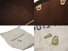 Load image into Gallery viewer, LOUIS VUITTON ルイヴィトン キーポル45 ボストンバッグ M41428 イニシャル入り モノグラム ブラウン PVC ヌメ革 レザー 中古 4c076218