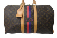Load image into Gallery viewer, LOUIS VUITTON ルイヴィトン キーポル45 ボストンバッグ M41428 イニシャル入り モノグラム ブラウン PVC ヌメ革 レザー 中古 4c076218