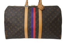 Load image into Gallery viewer, LOUIS VUITTON ルイヴィトン キーポル45 ボストンバッグ M41428 イニシャル入り モノグラム ブラウン PVC ヌメ革 レザー 中古 4c076218