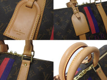 Load image into Gallery viewer, LOUIS VUITTON ルイヴィトン キーポル45 ボストンバッグ M41428 イニシャル入り モノグラム ブラウン PVC ヌメ革 レザー 中古 4c076218