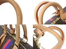 Load image into Gallery viewer, LOUIS VUITTON ルイヴィトン キーポル45 ボストンバッグ M41428 イニシャル入り モノグラム ブラウン PVC ヌメ革 レザー 中古 4c076218
