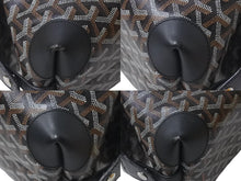 Load image into Gallery viewer, GOYARD ゴヤール ボウリング25 トイレタリーバッグ クラッチバッグ BOWLIN025TY01CL01P ブラック PVC レザー 美品 中古 4c076225
