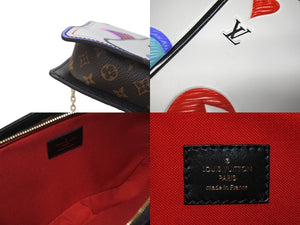 極美品 LOUIS VUITTON ルイヴィトン ゲームオンハート ポシェット チェーンショルダーバッグ M80226 モノグラム 中古 4c076230