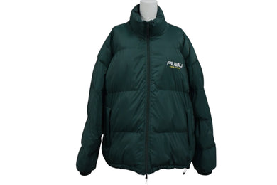FUBU フブ ダウンジャケット FAM22303 サイズL ナイロン ポリエステル グリーン 美品 中古 4c076243