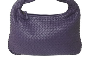 BOTTEGA VENETA ボッテガヴェネタ ホーボー イントレチャート ワンショルダーバッグ 115653 パープル 美品 中古 4c076249