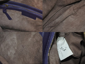 BOTTEGA VENETA ボッテガヴェネタ ホーボー イントレチャート ワンショルダーバッグ 115653 パープル 美品 中古 4c076249