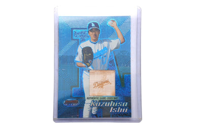 極美品 石井一久 石井一久 ブレイズ・ドジャース 2002 カードバット AUTHENTIC GAME-USED BAT ブルー 中古 4c076259 
