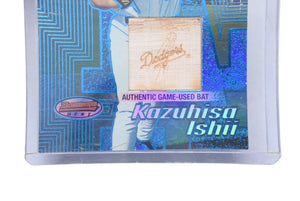 極美品 石井一久 石井一久 ブレイズ・ドジャース 2002 カードバット AUTHENTIC GAME-USED BAT ブルー 中古 4c076259 