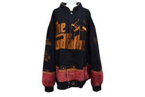 JH Design ジェイエイチデザイン レーシングジャケット ゴッドファーザー CHINA製 コットン ブラック サイズ3XL 美品 中古 4c076263