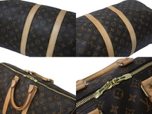 Load image into Gallery viewer, LOUIS VUITTON ルイヴィトン ボストンバッグ M41418 キーポルバンドリエール45 ブラウン PVC ヌメ革 ゴールド金具 良品 中古 4c076268