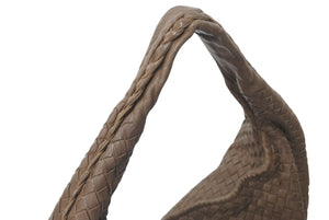 BOTTEGA VENETA ボッテガ ヴェネタ イントレチャート ホーボーバッグ ワンショルダーバッグ レザー ブラウン 77630S 良品 中古 4c076271