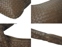 Load image into Gallery viewer, BOTTEGA VENETA ボッテガ ヴェネタ イントレチャート ホーボーバッグ ワンショルダーバッグ レザー ブラウン 77630S 良品 中古 4c076271