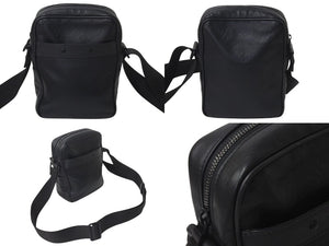 LOUIS VUITTON ルイヴィトン ダヌーブPM ショルダーバッグ M43681 モノグラ シャドウ レザー ブラック金具 美品 中古 4c076275