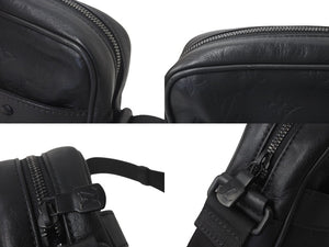 LOUIS VUITTON ルイヴィトン ダヌーブPM ショルダーバッグ M43681 モノグラ シャドウ レザー ブラック金具 美品 中古 4c076275