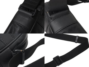 LOUIS VUITTON ルイヴィトン ダヌーブPM ショルダーバッグ M43681 モノグラ シャドウ レザー ブラック金具 美品 中古 4c076275