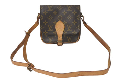 LOUIS VUITTON ルイ ヴィトン ミニカルトシエール ショルダーバッグ M51254 モノグラムキャンバス ブラウン 良品 中古 4c076278