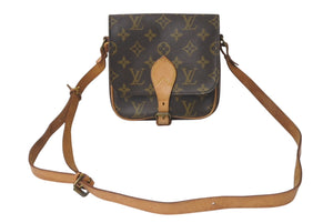LOUIS VUITTON ルイ ヴィトン ミニカルトシエール ショルダーバッグ M51254 モノグラムキャンバス ブラウン 良品 中古 4c076278