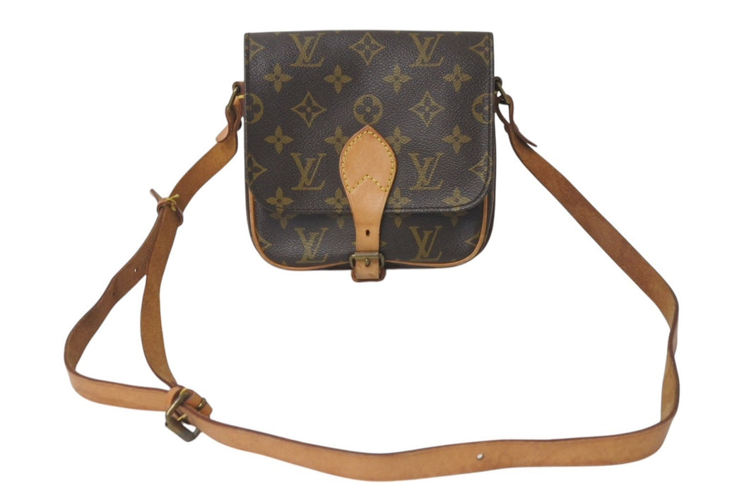 LOUIS VUITTON ルイ ヴィトン ミニカルトシエール ショルダーバッグ M51254 モノグラムキャンバス ブラウン 良品 中古 4c076278