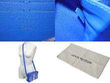Load image into Gallery viewer, LOUIS VUITTON ルイヴィトン ソフトトランク ウォレット ショルダーバッグ M45432 モノグラム クラウズ ブルー PVC レザー シルバー金具 美品 中古 4c076279