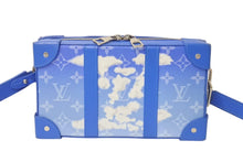 Load image into Gallery viewer, LOUIS VUITTON ルイヴィトン ソフトトランク ウォレット ショルダーバッグ M45432 モノグラム クラウズ ブルー PVC レザー シルバー金具 美品 中古 4c076279