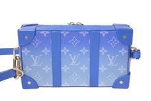 Load image into Gallery viewer, LOUIS VUITTON ルイヴィトン ソフトトランク ウォレット ショルダーバッグ M45432 モノグラム クラウズ ブルー PVC レザー シルバー金具 美品 中古 4c076279