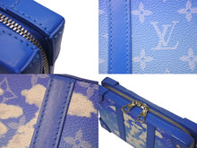 Load image into Gallery viewer, LOUIS VUITTON ルイヴィトン ソフトトランク ウォレット ショルダーバッグ M45432 モノグラム クラウズ ブルー PVC レザー シルバー金具 美品 中古 4c076279