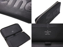 Load image into Gallery viewer, LOUIS VUITTON SUPREME ルイヴィトン シュプリーム M67723 エピ コラボ ジッピー オーガナイザー ブラック 美品 中古 4c076280