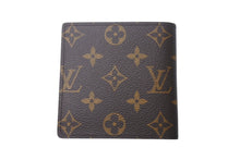 Load image into Gallery viewer, LOUIS VUITTON ルイヴィトン ポルトフォイユ マルコ 二つ折り財布 M61675 モノグラム ブラウン ゴールド金具 良品 中古 4c076281