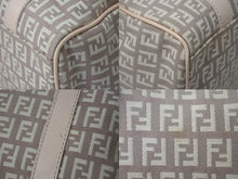 Load image into Gallery viewer, FENDI フェンディ ズッキーノ ミニボストン ハンドバッグ 8BL068 キャンバス レザー ピンク ベージュ ゴールド金具 良品 中古 4c076282