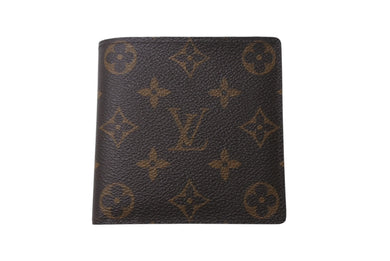 LOUIS VUITTON ルイヴィトン ポルトフォイユ マルコ 二つ折り財布 M61675 モノグラム ブラウン 良品 中古 4c076285