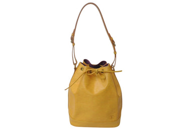 LOUIS VUITTON ルイヴィトン ノエ ショルダーバッグ エピレザー M44009 イエロー パープル ゴールド金具 美品 中古 4c076287