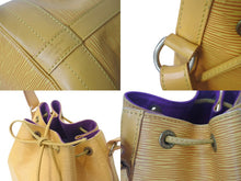 Load image into Gallery viewer, LOUIS VUITTON ルイヴィトン ノエ ショルダーバッグ エピレザー M44009 イエロー パープル ゴールド金具 美品 中古 4c076287