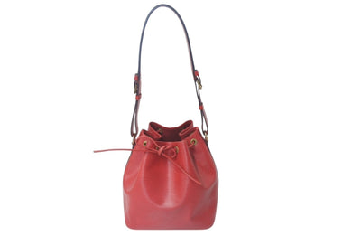 LOUIS VUITTON ルイヴィトン プチノエ ショルダーバッグ M44107 レッド エピレザー ゴールド金具 良品 中古 4c076288