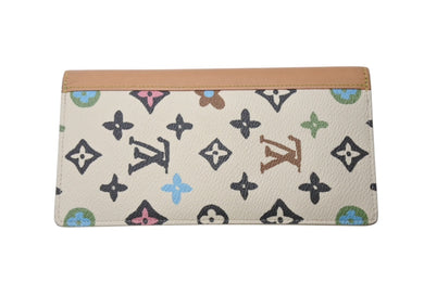 LOUIS VUITTON ルイヴィトン 長財布 ポルトフォイユ ブラザNM モノグラムクラギー M83335 ベージュ マルチカラー 美品 中古 4c076292