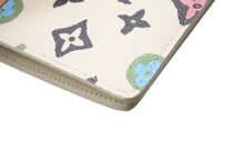 画像をギャラリービューアに読み込む, LOUIS VUITTON ルイヴィトン 長財布 ポルトフォイユ ブラザNM モノグラムクラギー M83335 ベージュ マルチカラー 美品 中古 4c076292