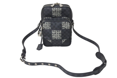 極美品 LOUIS VUITTON ルイヴィトン × Christopher Nemeth クリストファー ネメス アマゾン ショルダーバッグ N48239 ダミエグラフィット 中古 4c07629