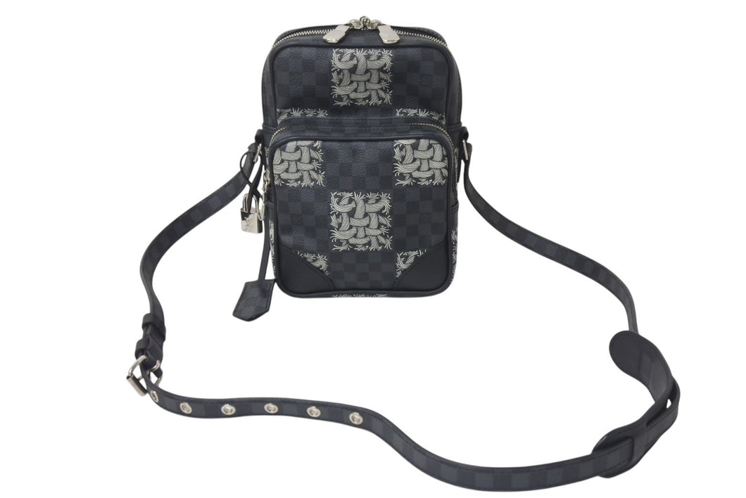 極美品 LOUIS VUITTON ルイヴィトン × Christopher Nemeth クリストファー ネメス アマゾン ショルダーバッグ N48239 ダミエグラフィット 中古 4c07629
