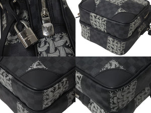 極美品 LOUIS VUITTON ルイヴィトン × Christopher Nemeth クリストファー ネメス アマゾン ショルダーバッグ N48239 ダミエグラフィット 中古 4c07629